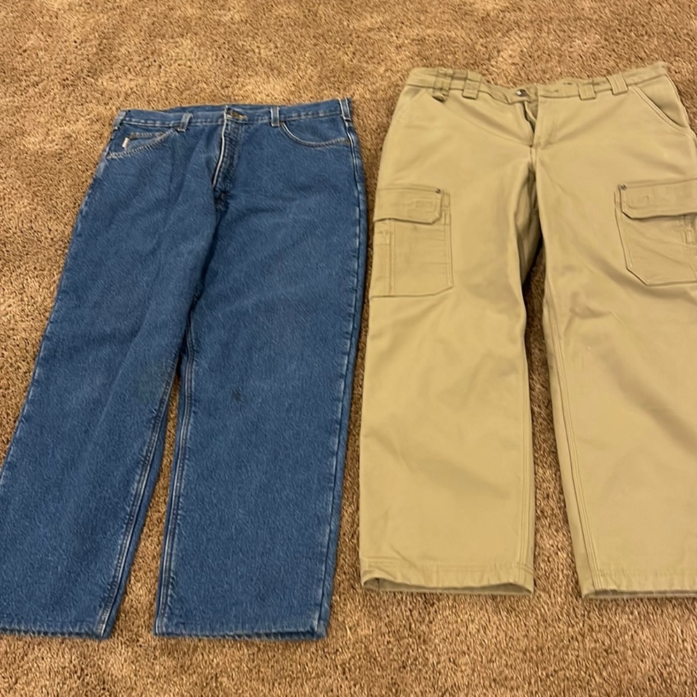Insulated jeans, lightly used flex fire hose Carhartt